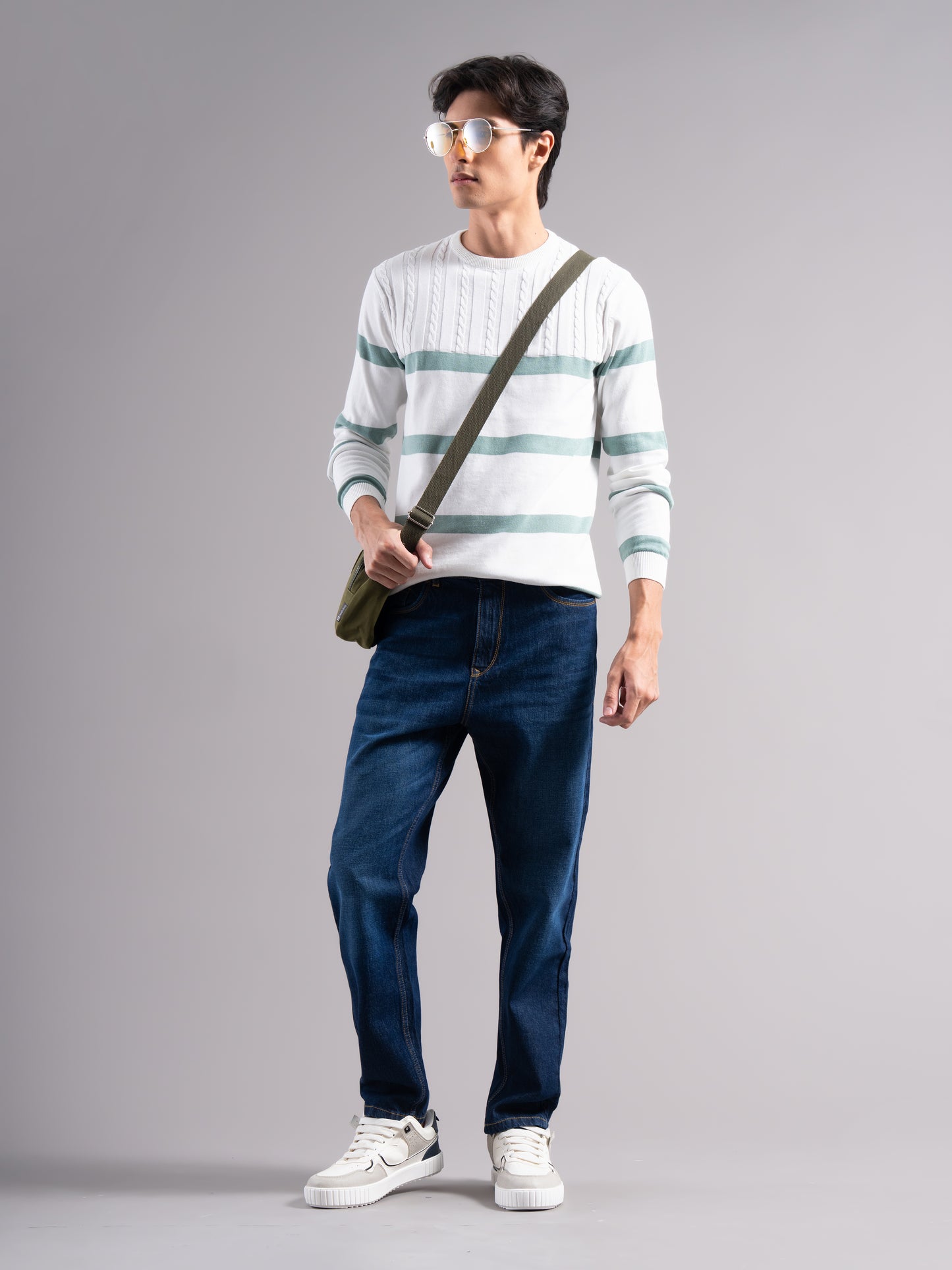 Astor Green Knit T-Shirt
