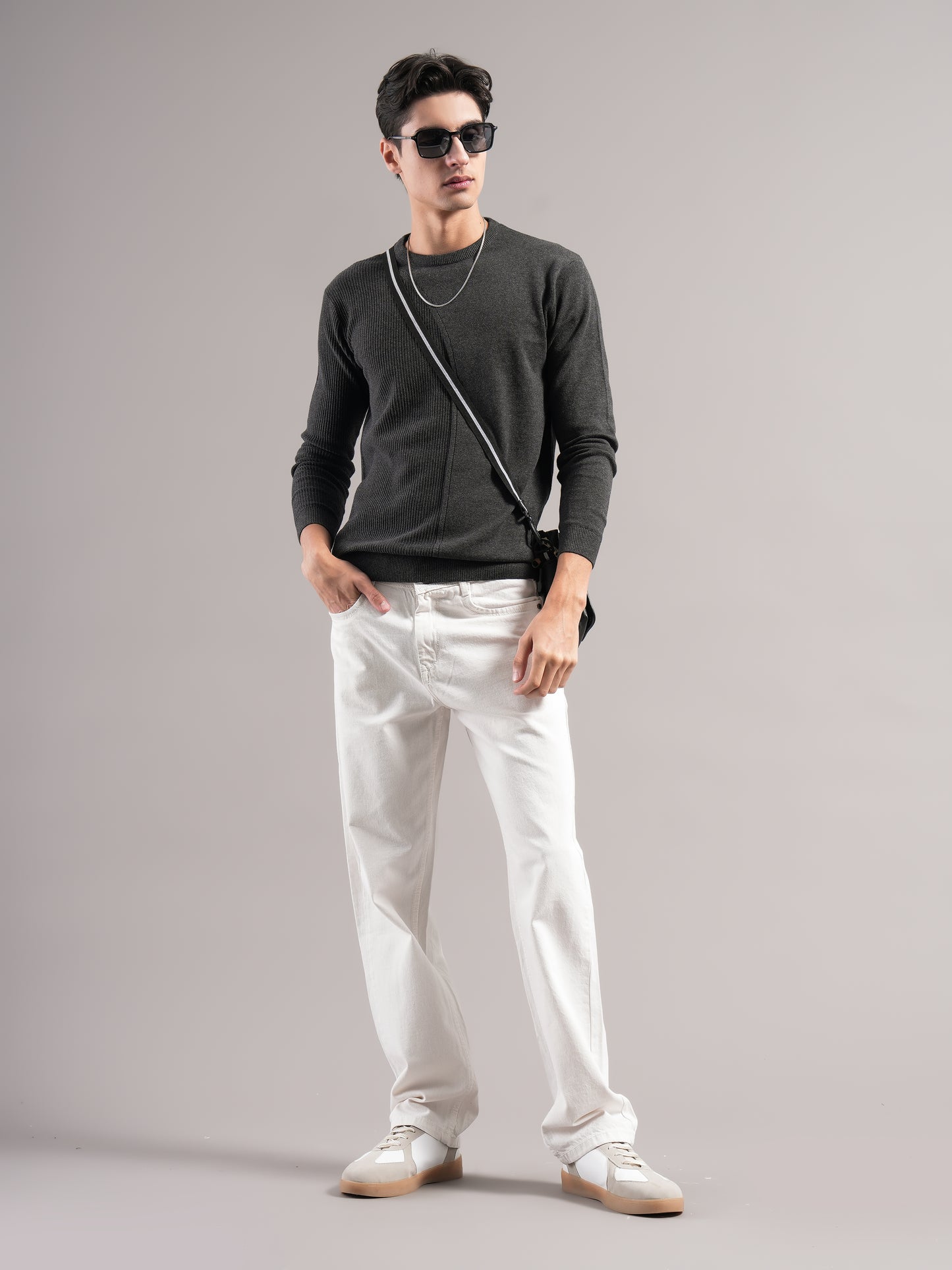 Arc Grey Knit T-Shirt