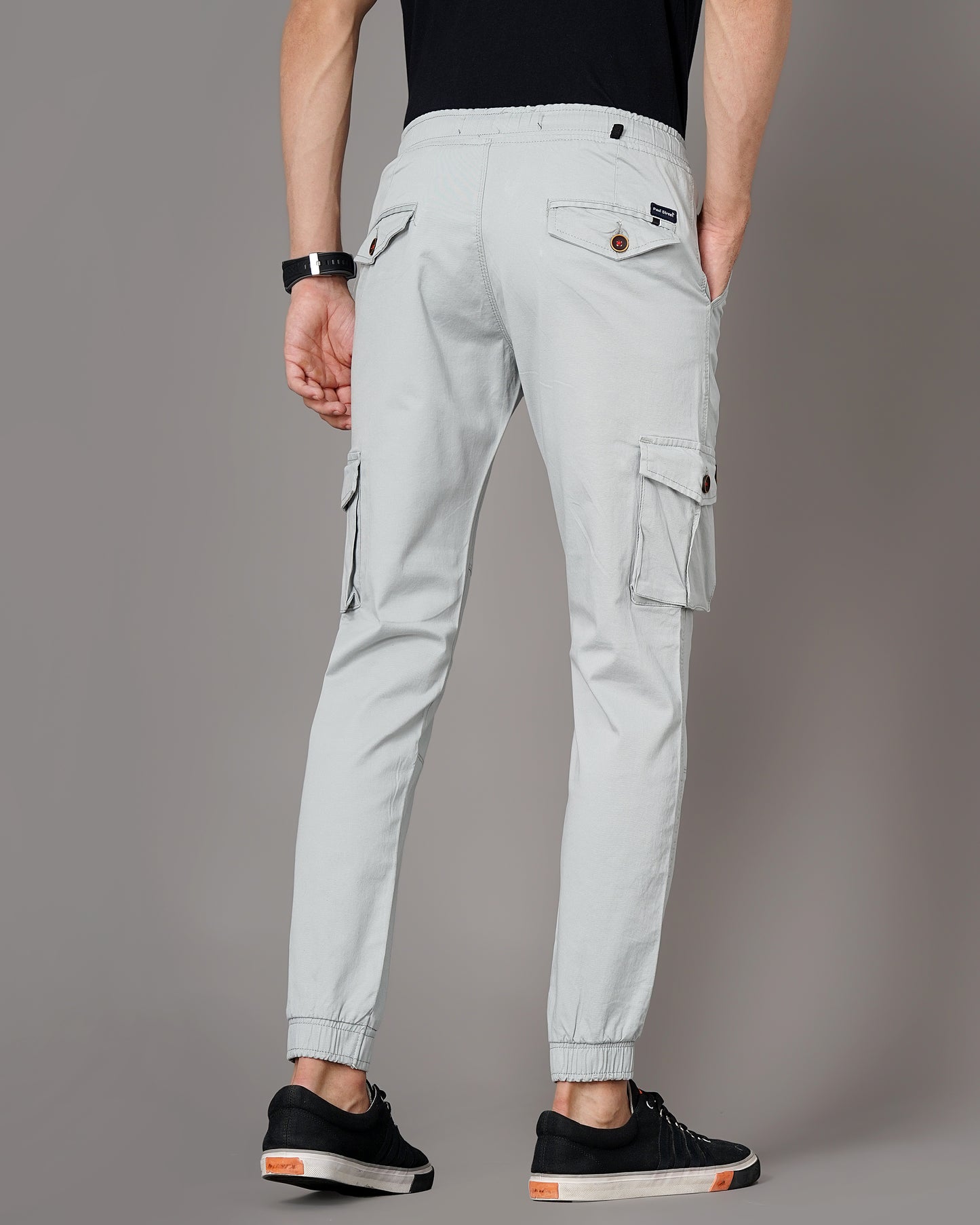 Plain Grey Cargo Pant