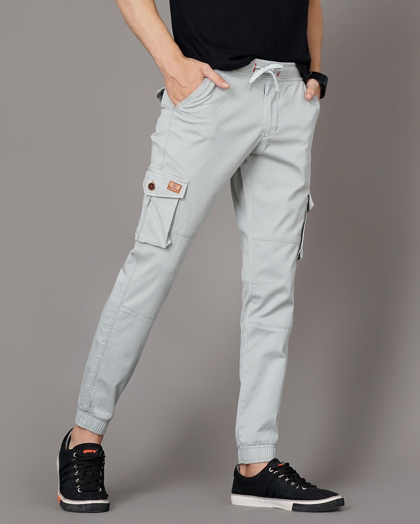 Plain Grey Cargo Pant