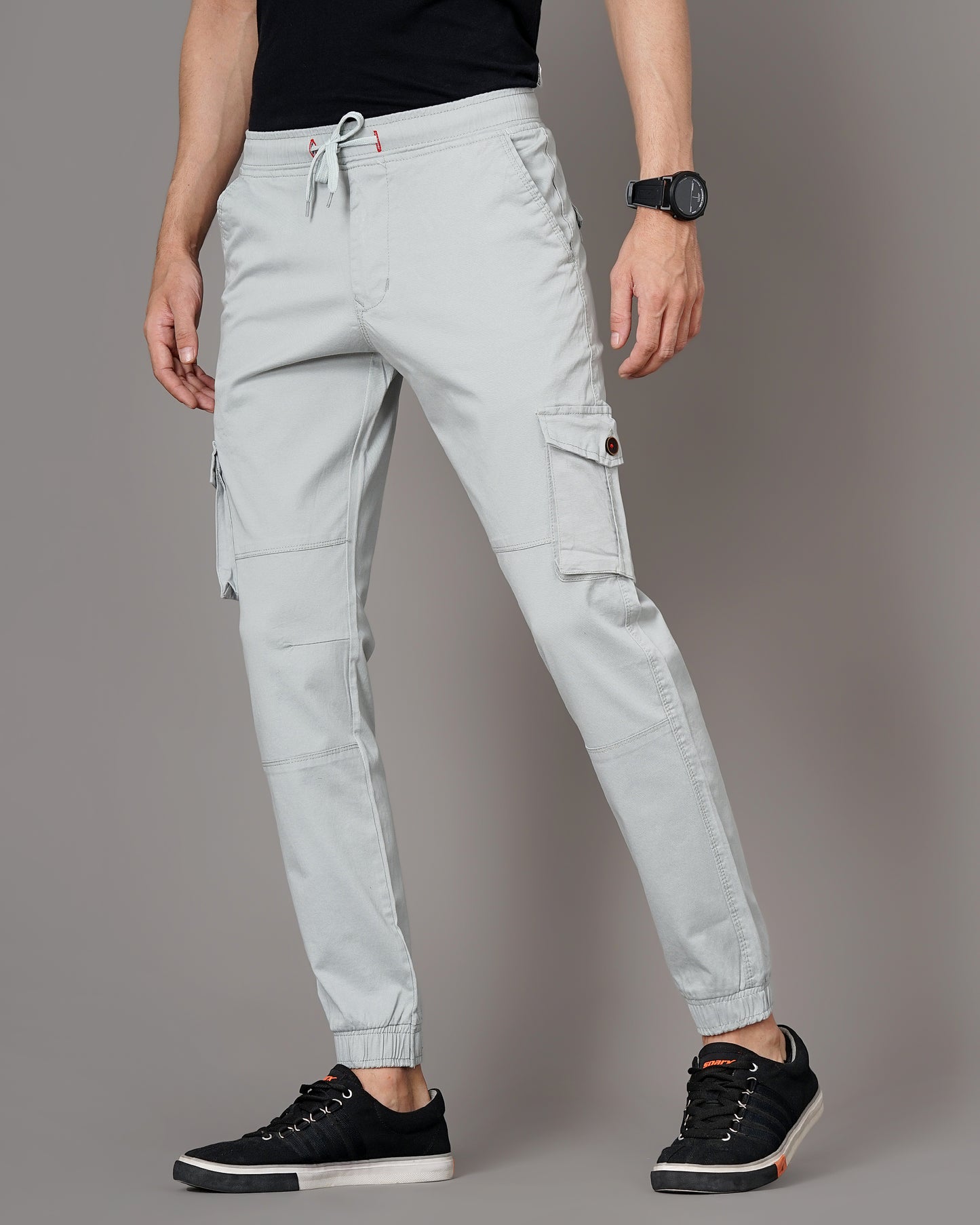 Plain Grey Cargo Pant