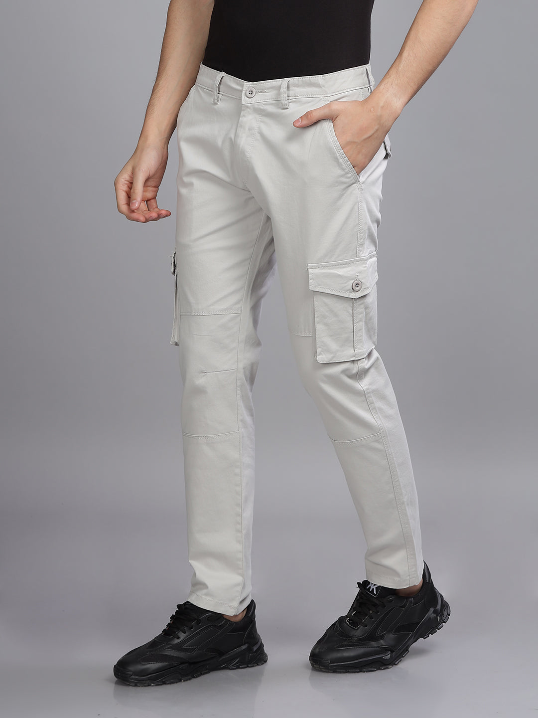 Twill Silver Grey Cargo Pant