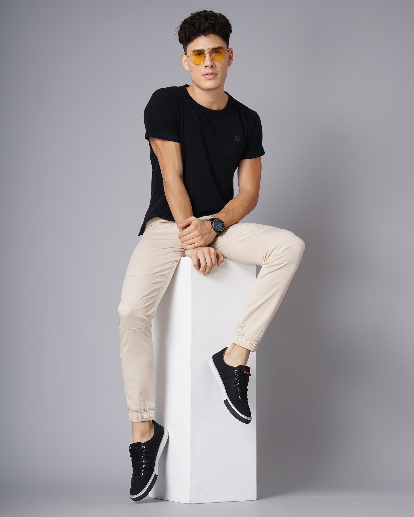 Twill Off White Jogger