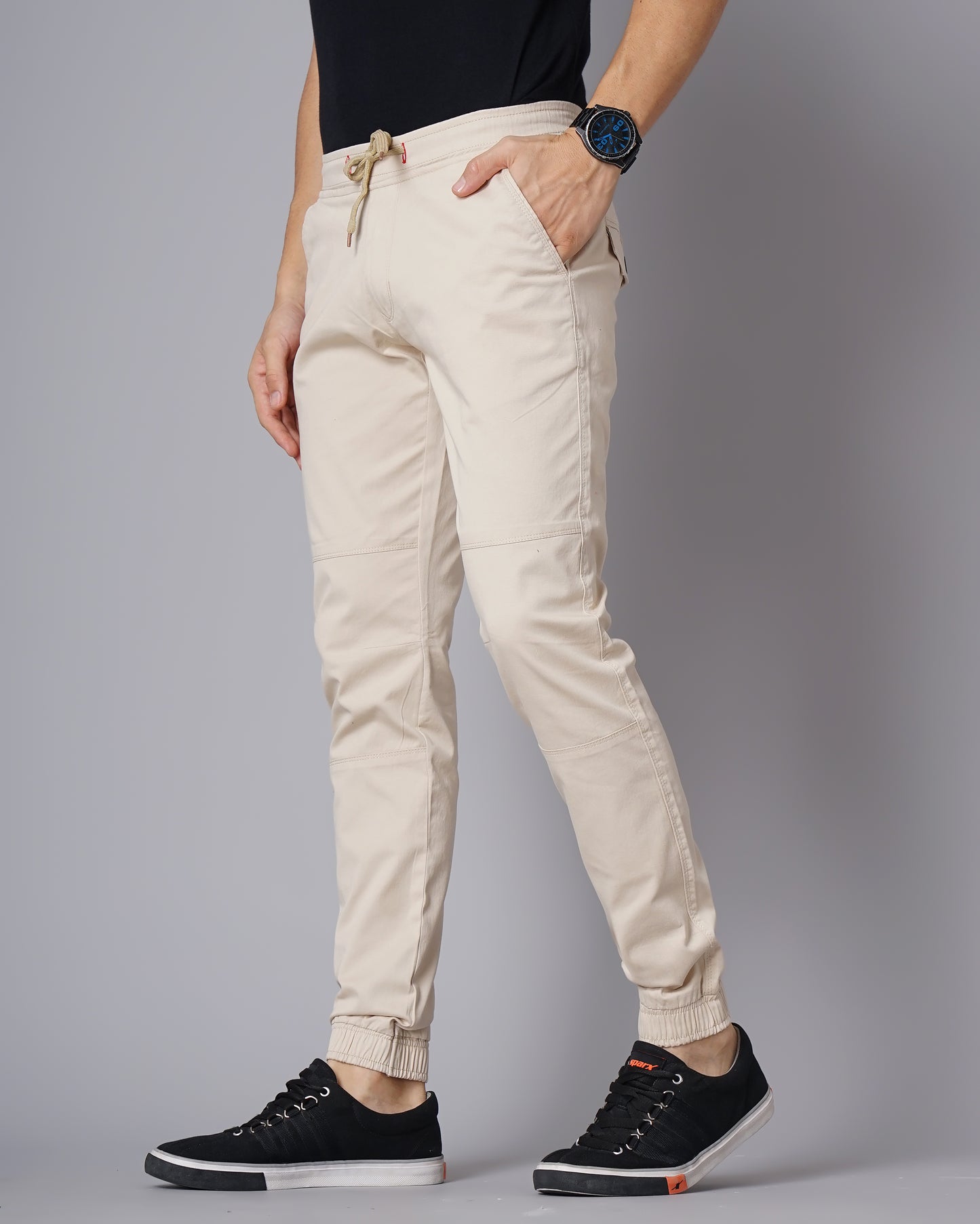 Twill Off White Jogger