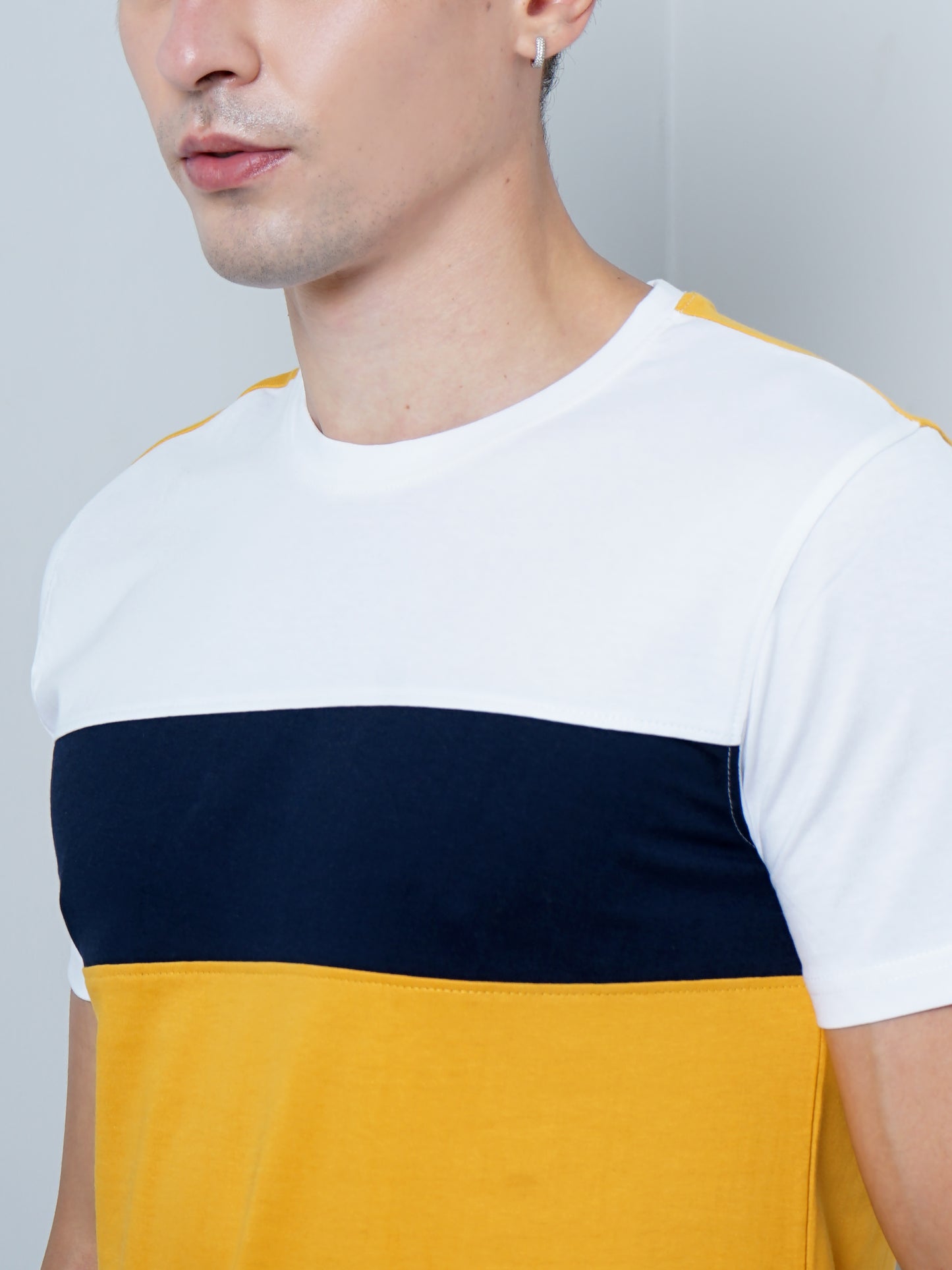 Color Block Yellow T-Shirt
