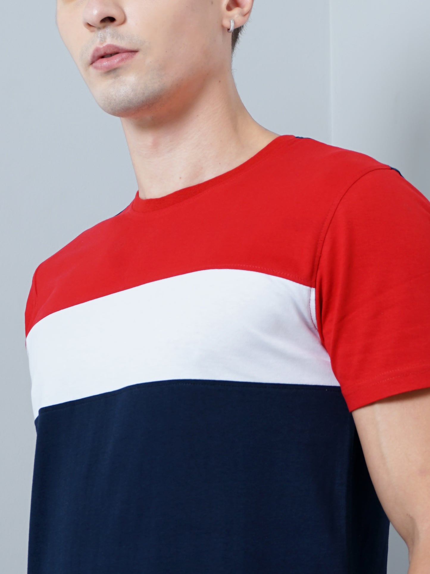 Color Block Navy T-Shirt
