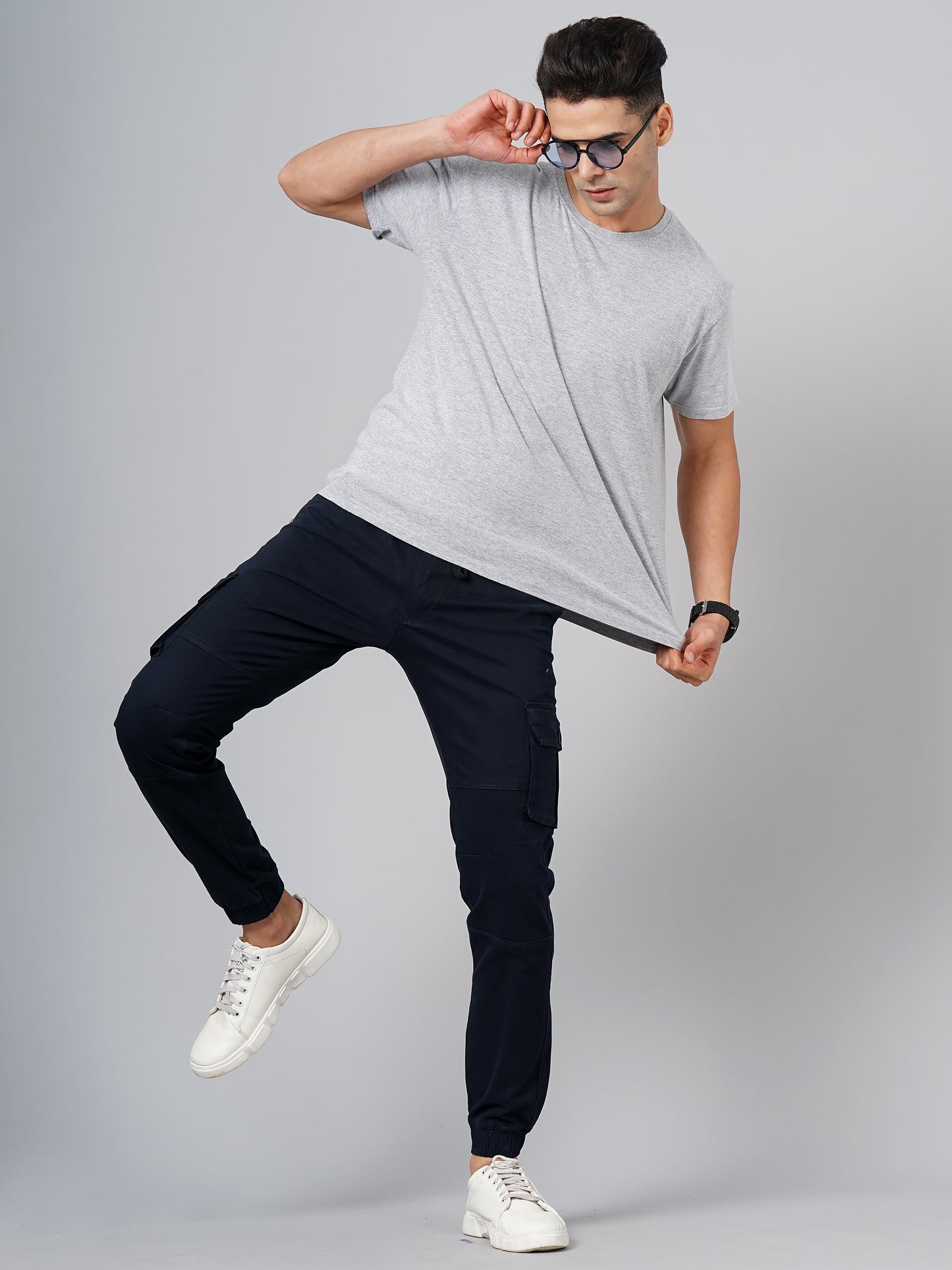Twill Navy Cargo Pant