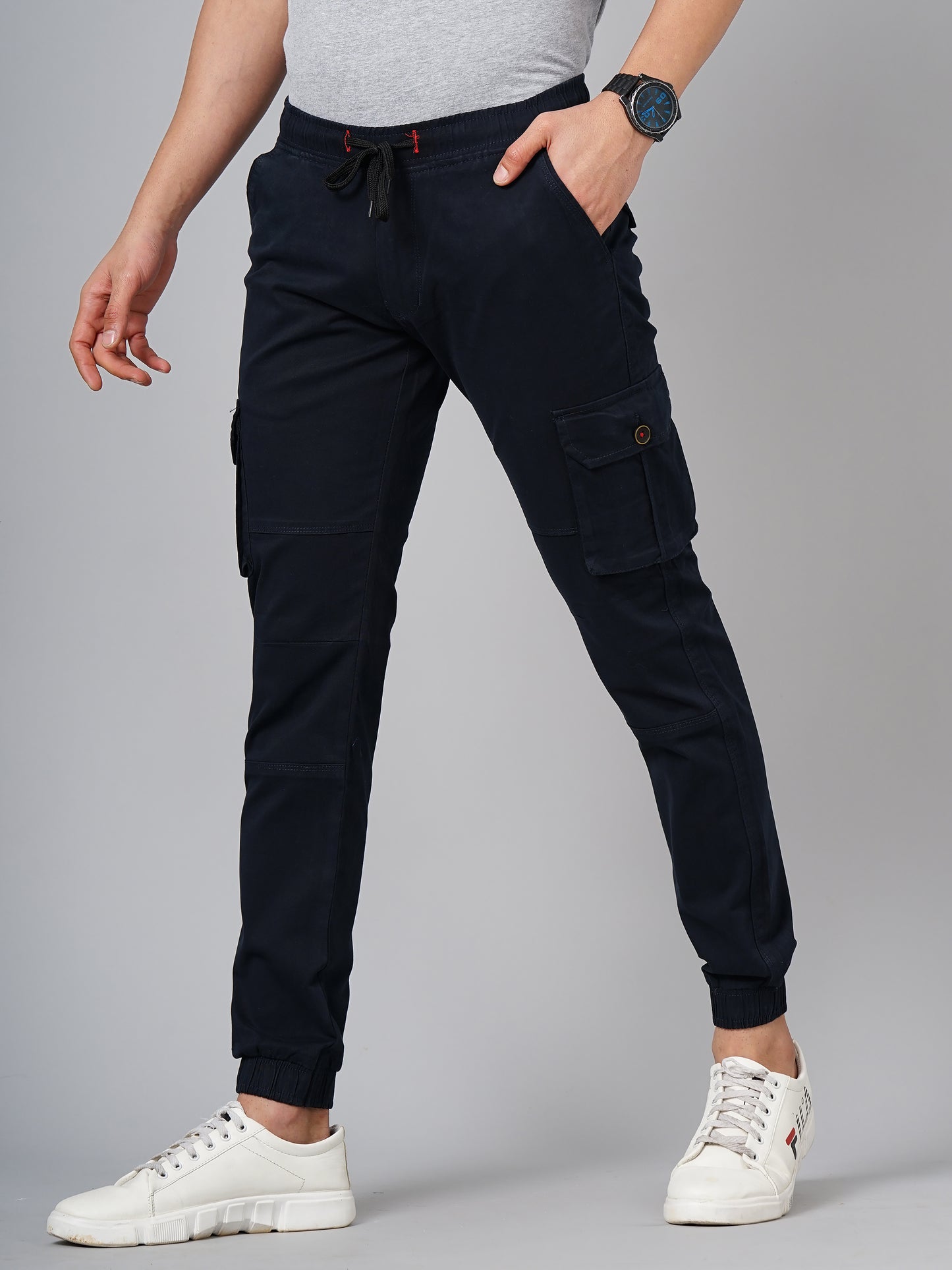Twill Navy Cargo Pant