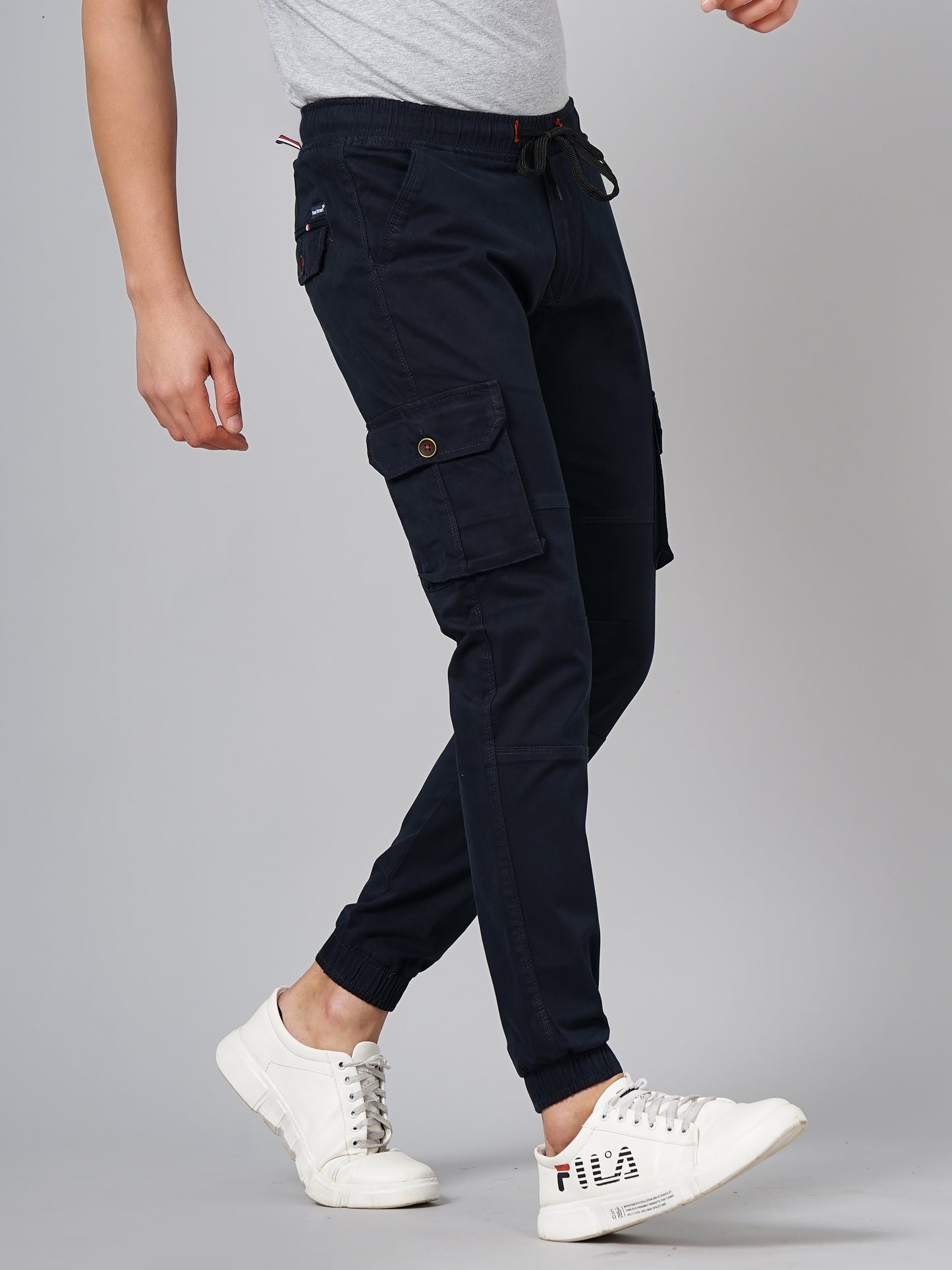Twill Navy Cargo Pant