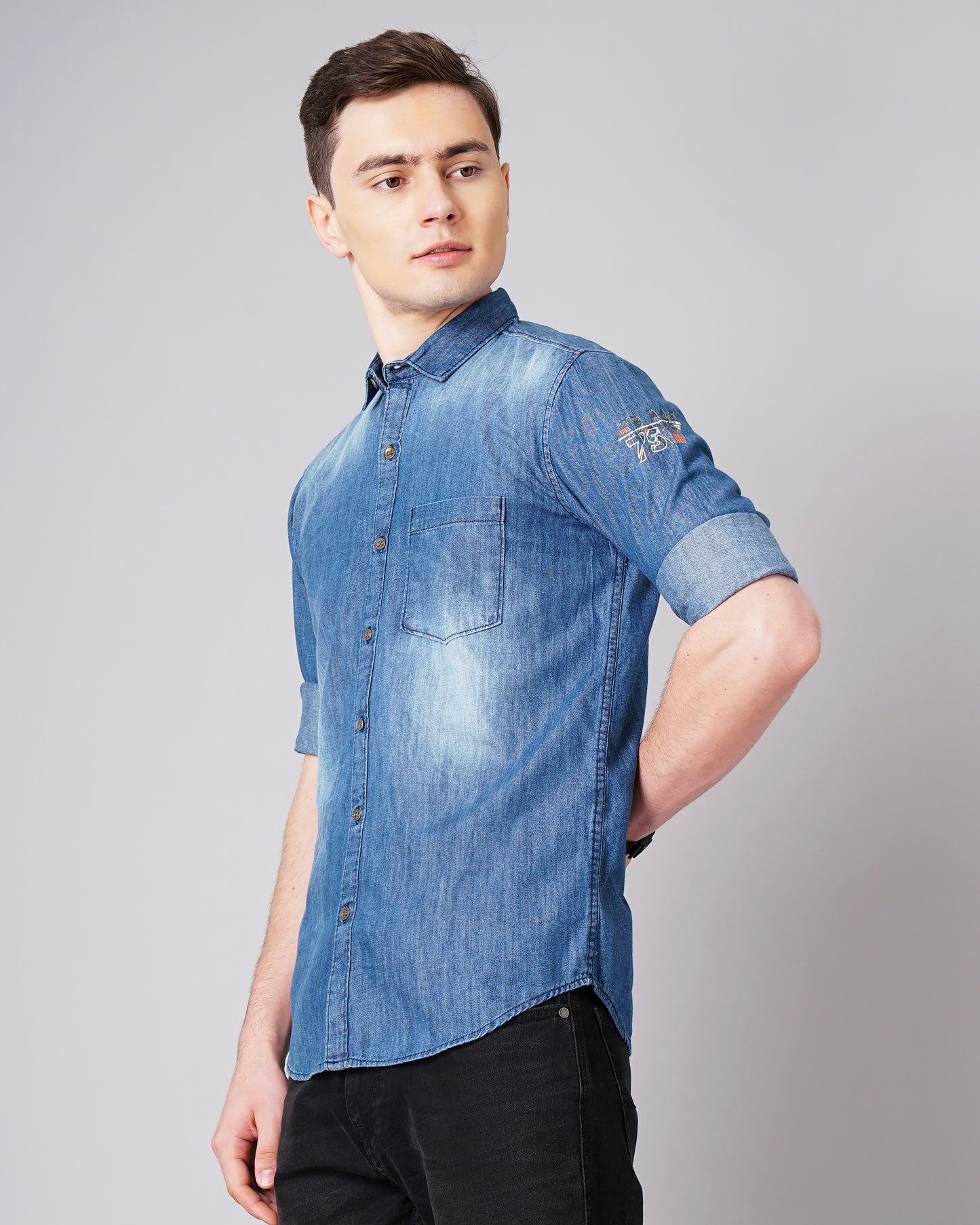 Raw Denim Dark Blue Shirt