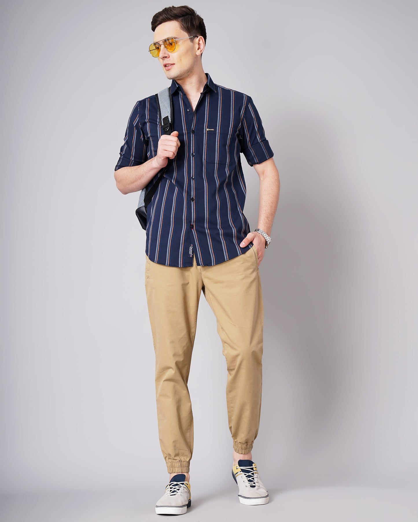 Ducky Blue Striped Shirt