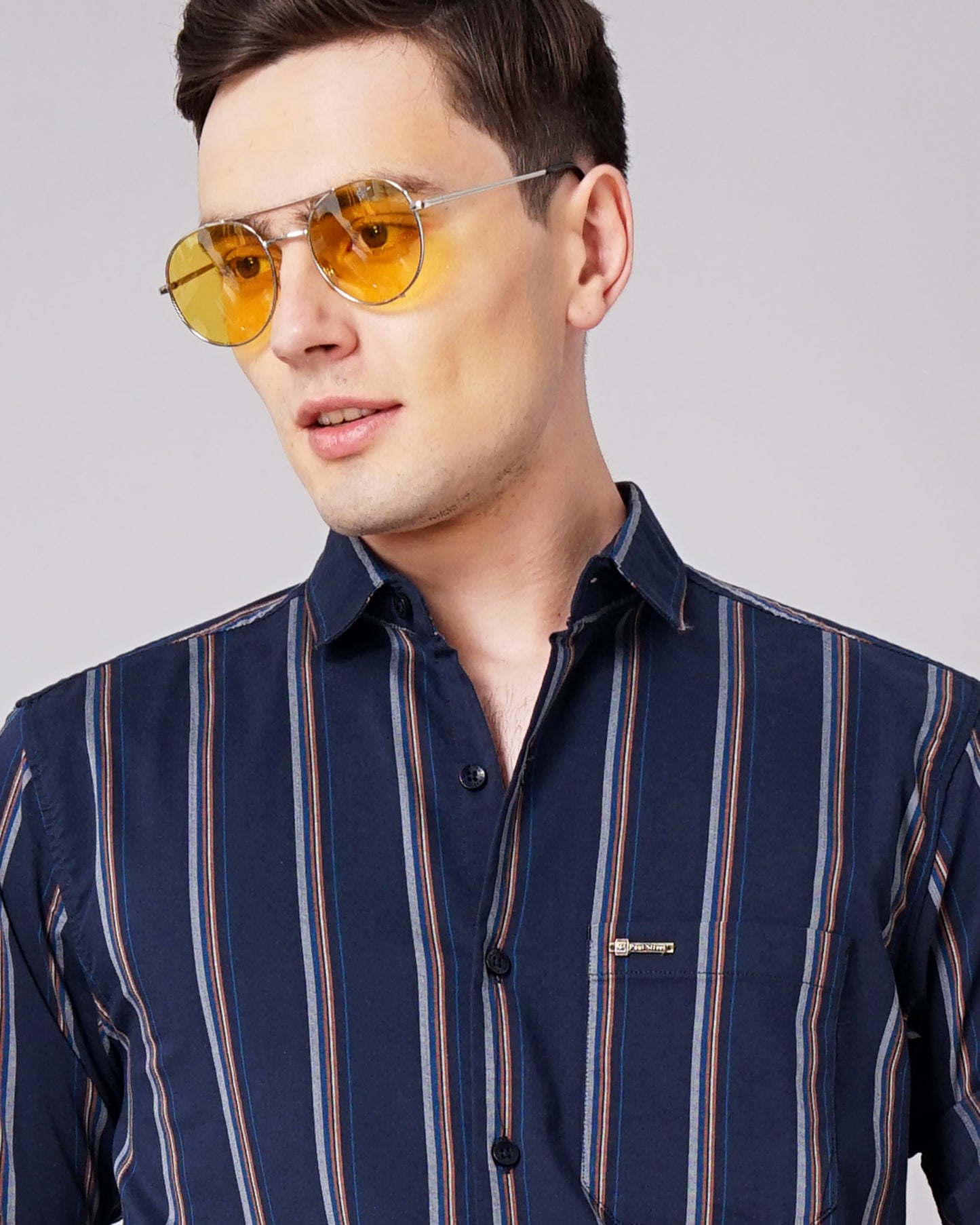 Ducky Blue Striped Shirt