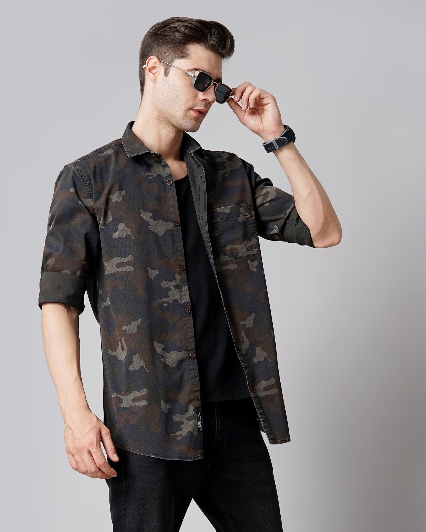 Camouflage Black Shirt