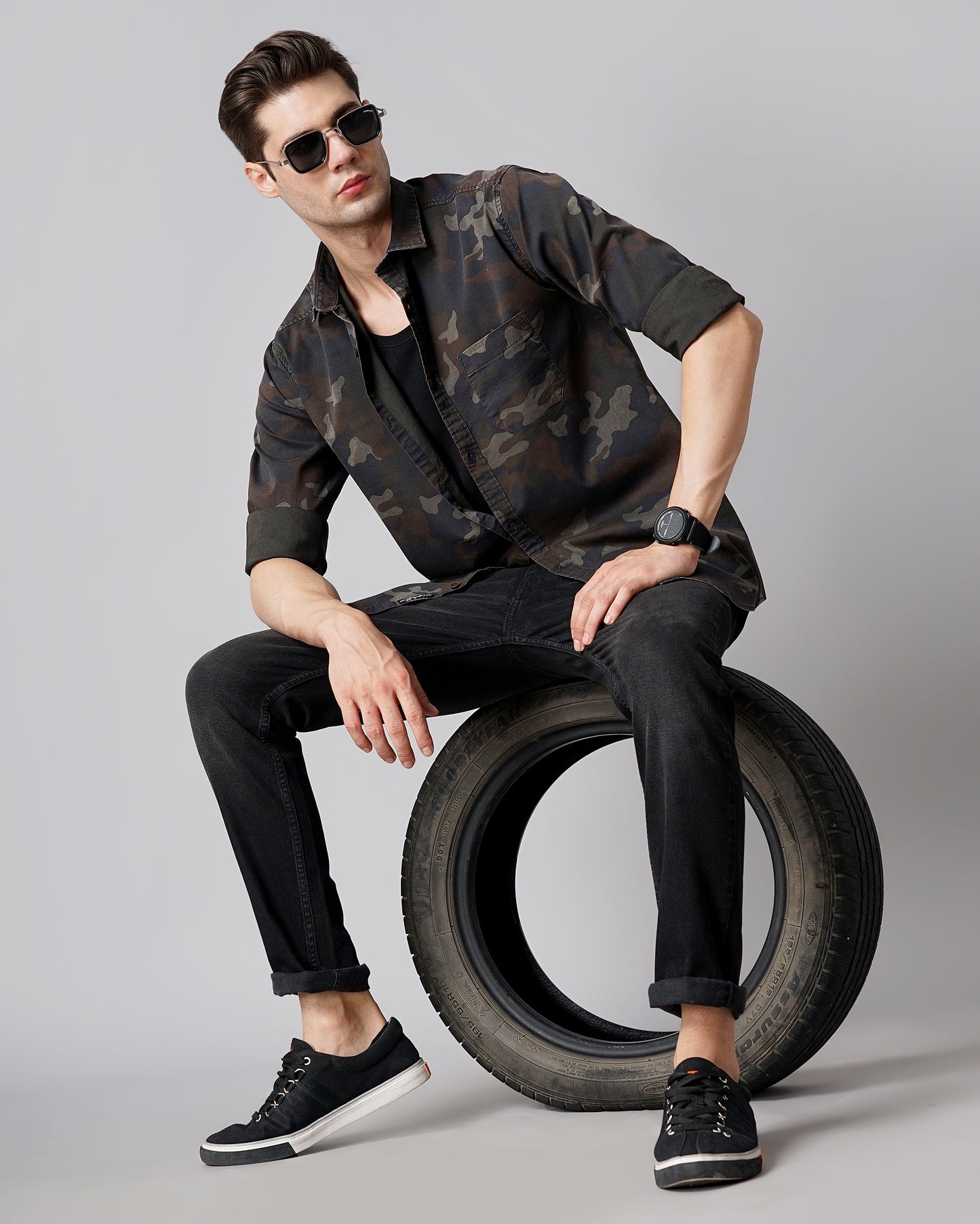 Camouflage Black Shirt