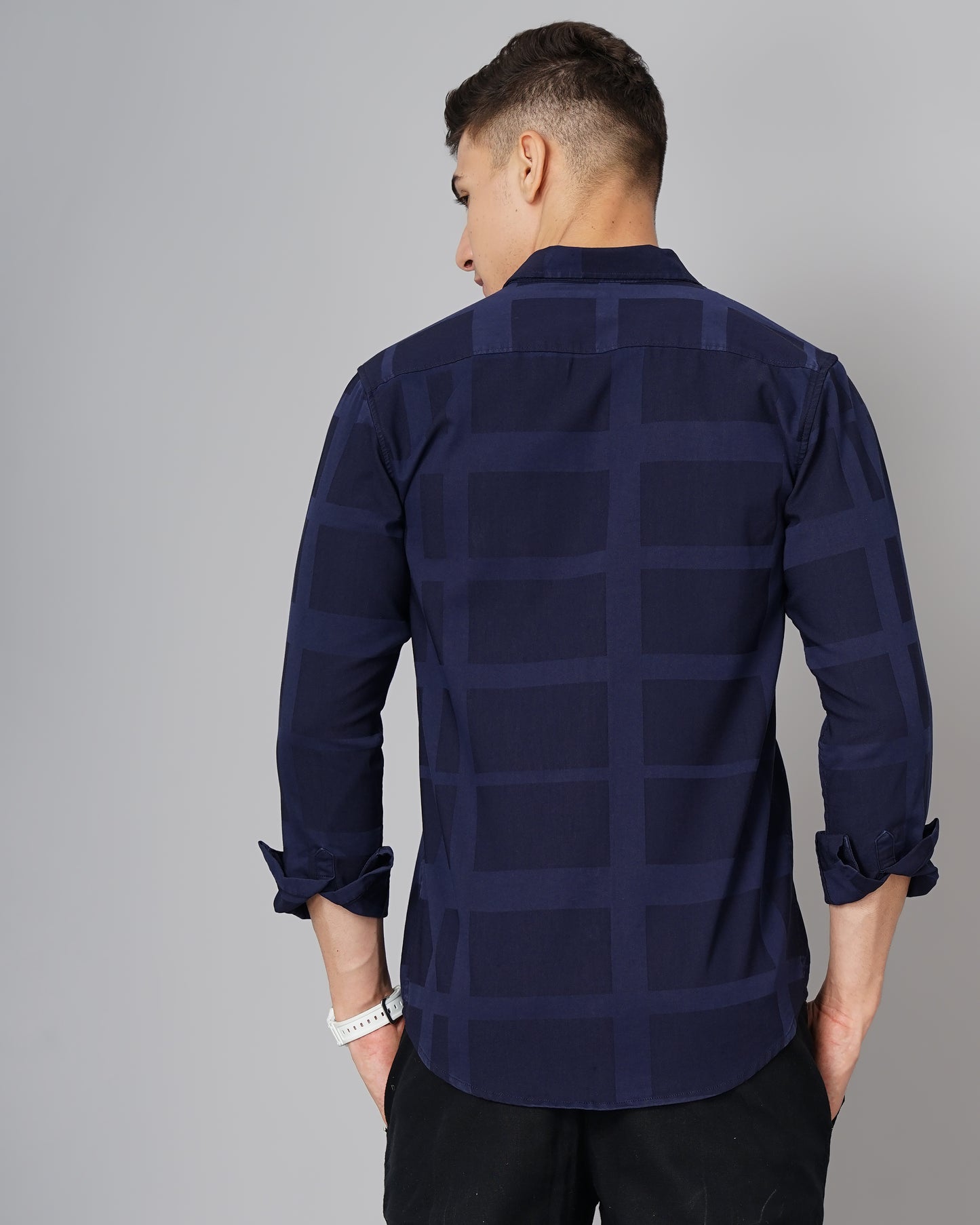 Kobe Navy Checks Shirt