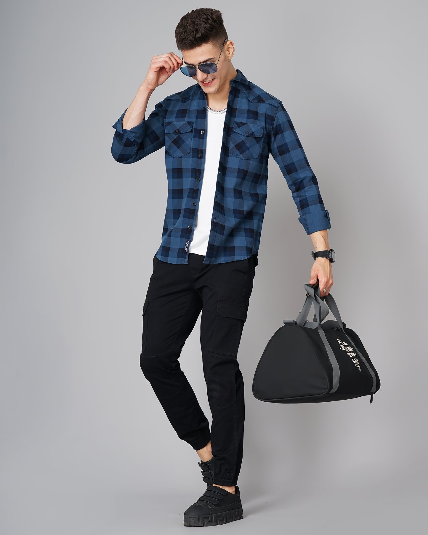 Ruse Blue Checks Shirt