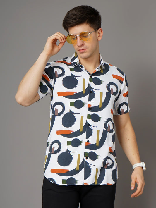 Cairo White-Green Shirt