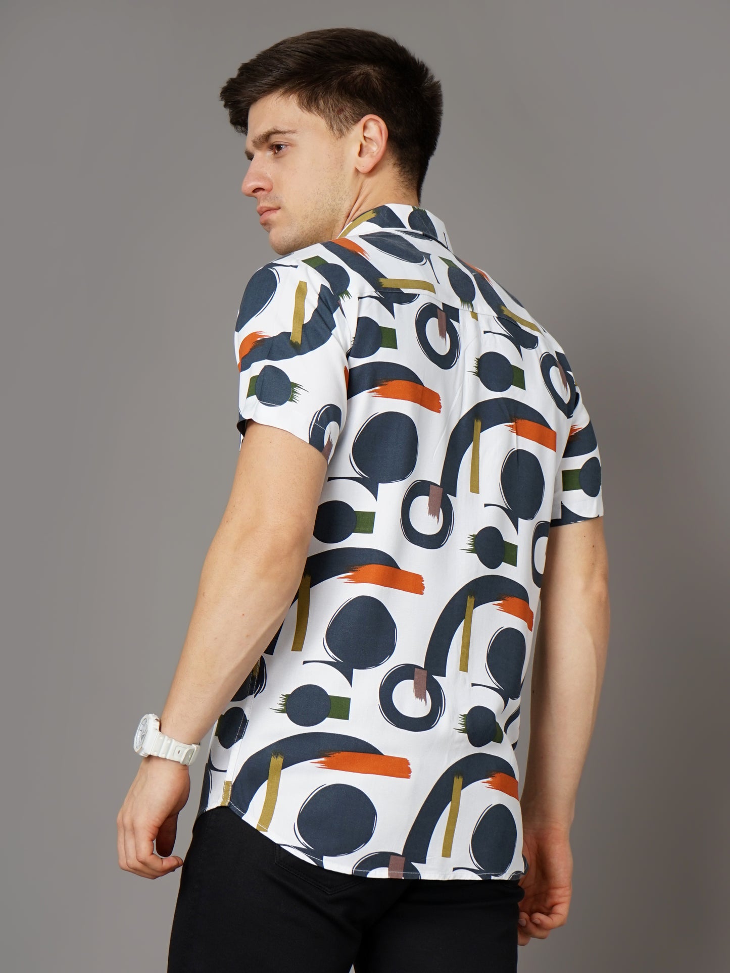 Cairo White-Green Shirt