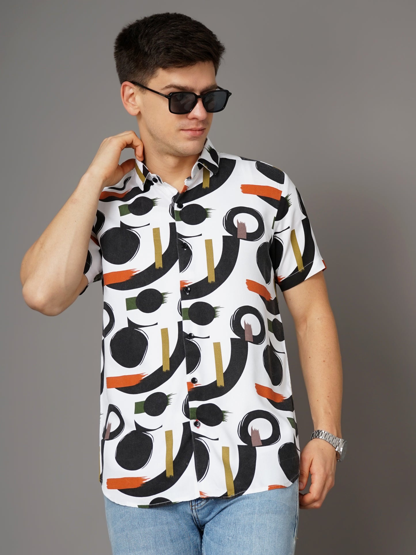 Cairo White-Black Shirt