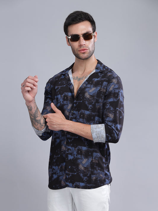 Astral Black Rayon Shirt