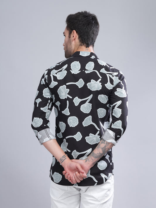 Poppy Black Rayon Shirt