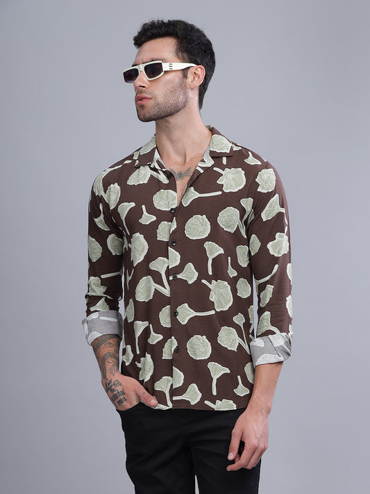 Poppy Brown Rayon Shirt