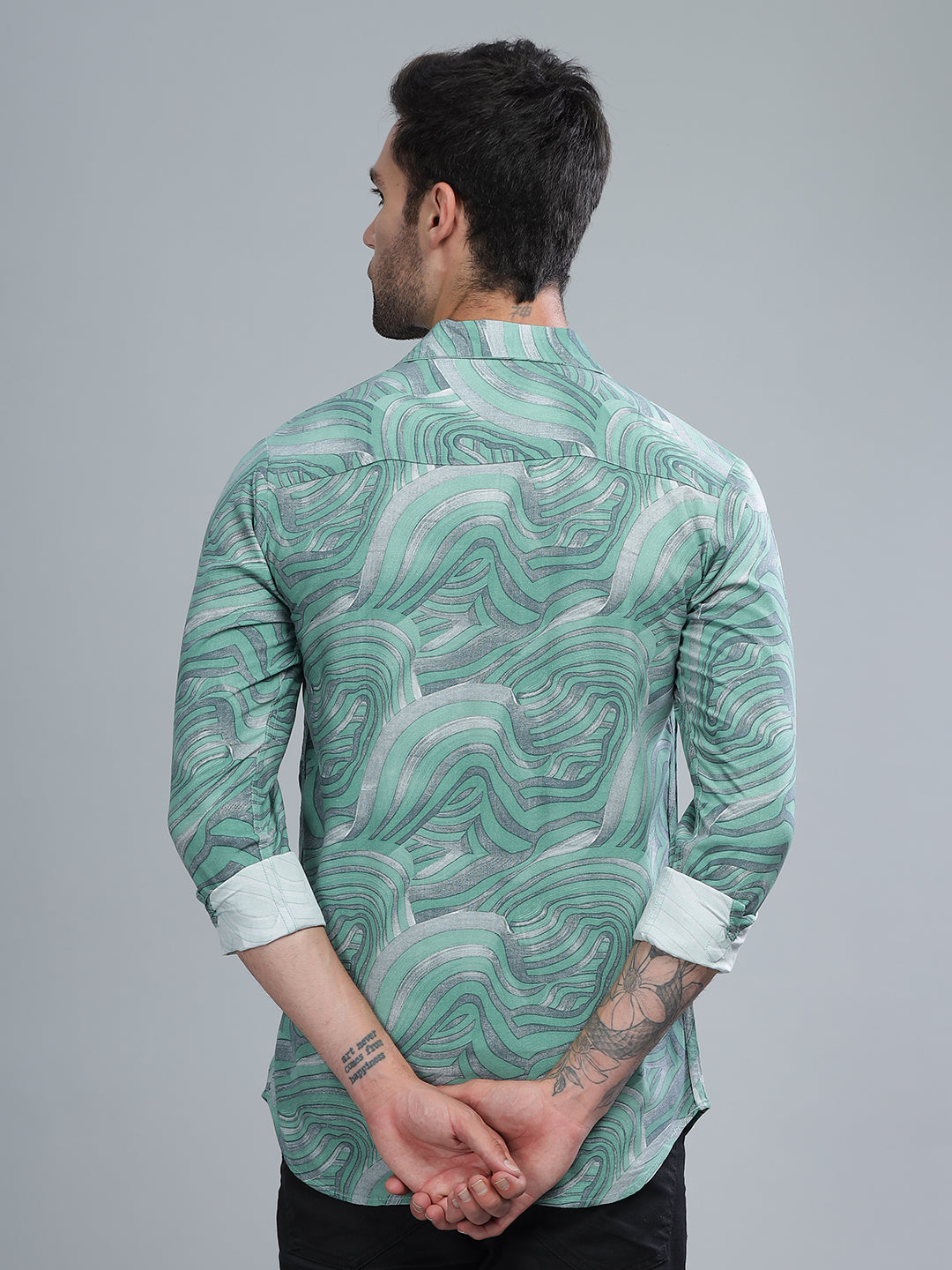 Waft Green Rayon Shirt