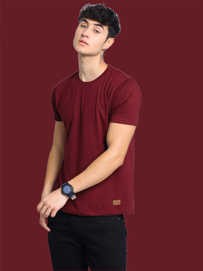 Plain Maroon T-Shirt