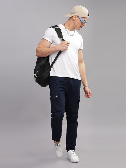 Aslant Navy Cargo Pant