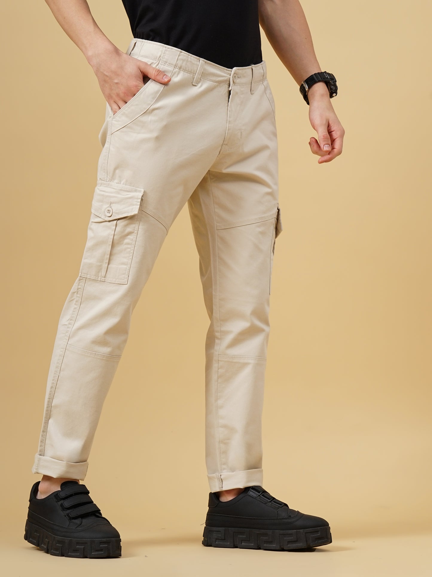 Rover Off White Cargo Pant