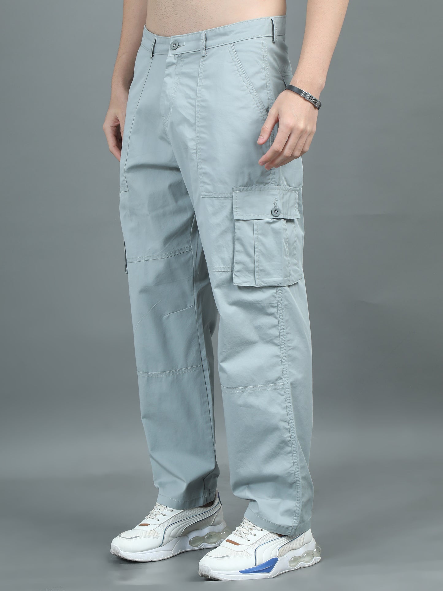 Drift Blue Baggy Cargo Pant