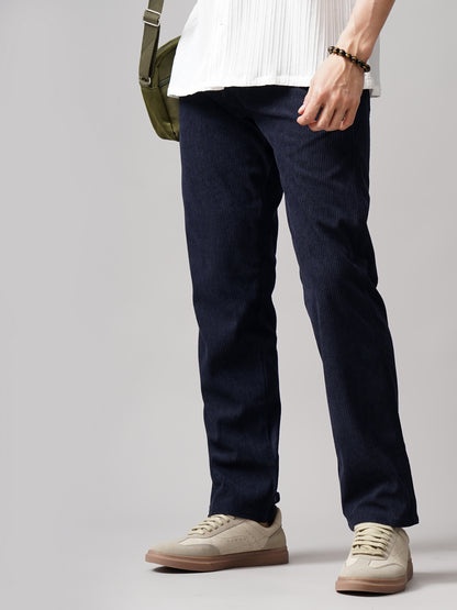 Corduroy Navy Regular Fit Pant