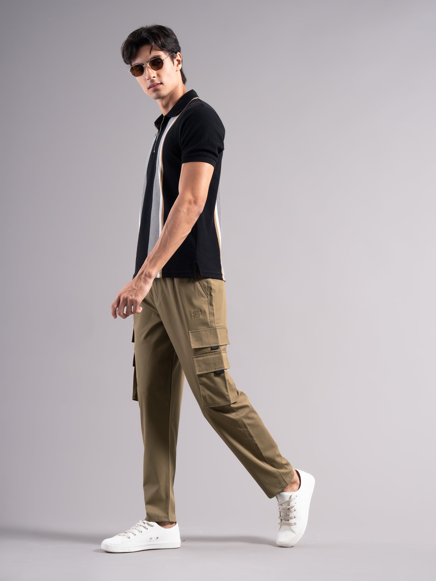 Tairo Brown Cargo Pant