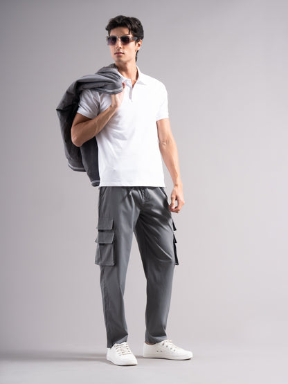 Tairo Grey Cargo Pant