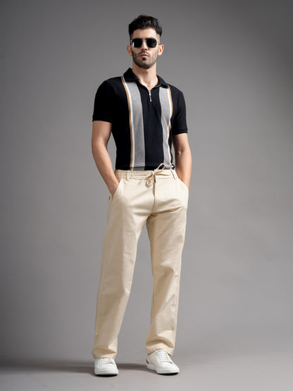 Aura Cream Linen Blend Trouser