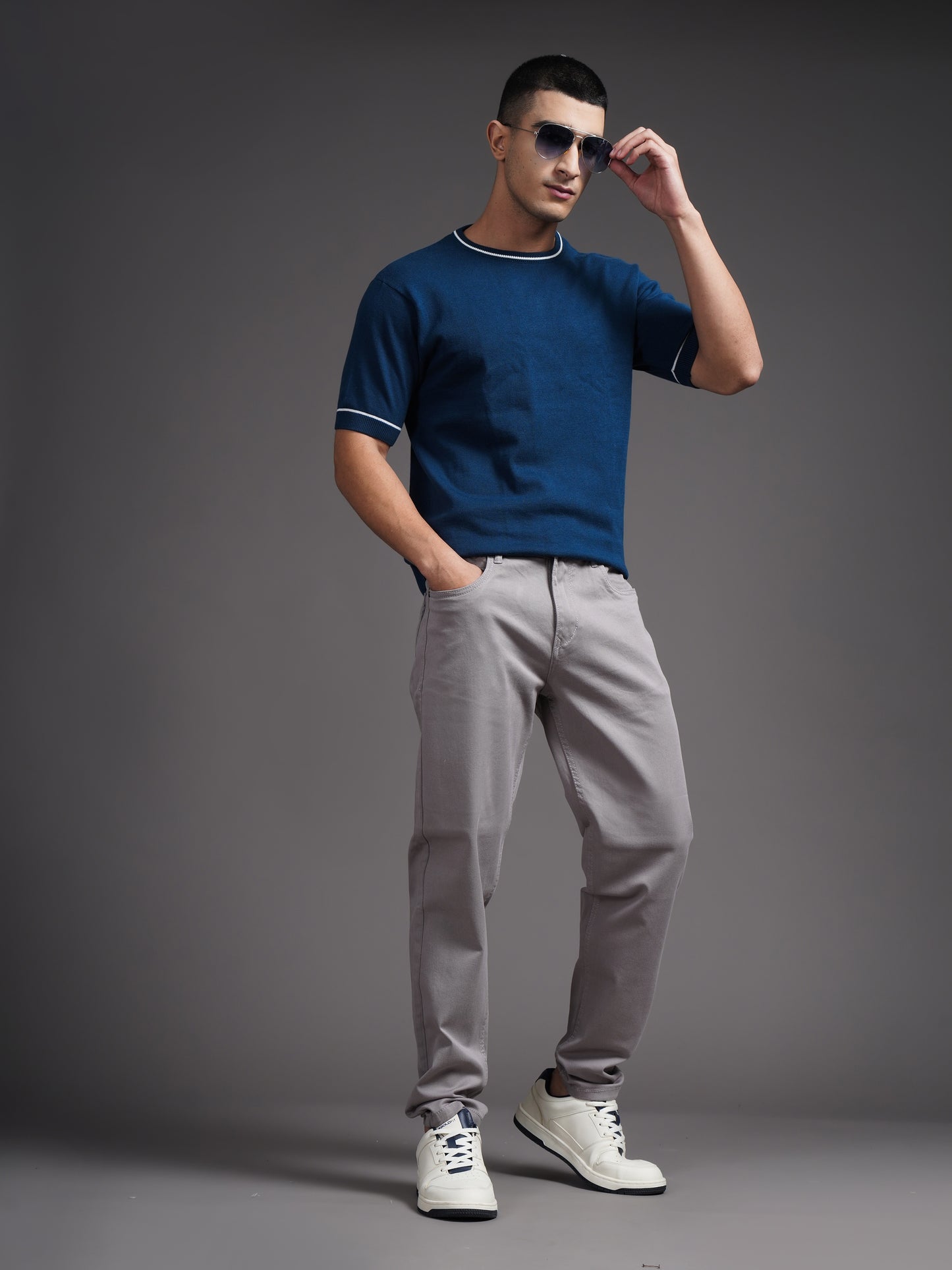 Mavik Grey Drill Pant