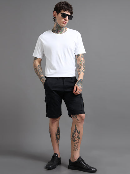 Rove Black Cargo Shorts