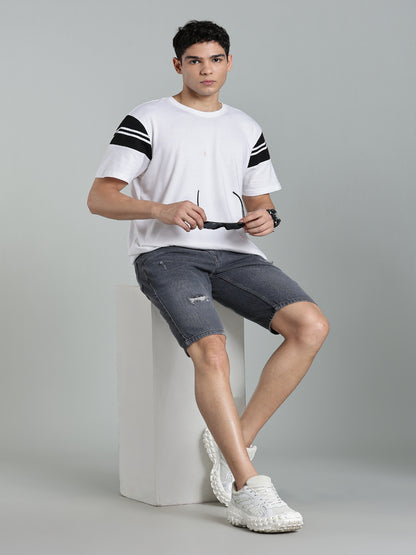 Scuff Dark Grey Denim Shorts