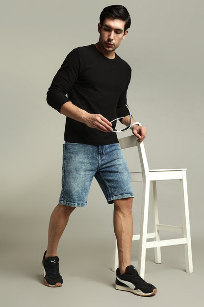 Karo Vintage Blue Denim Shorts