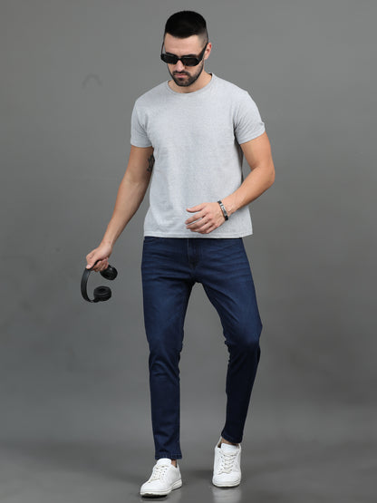 Sleek Dark Blue Jeans