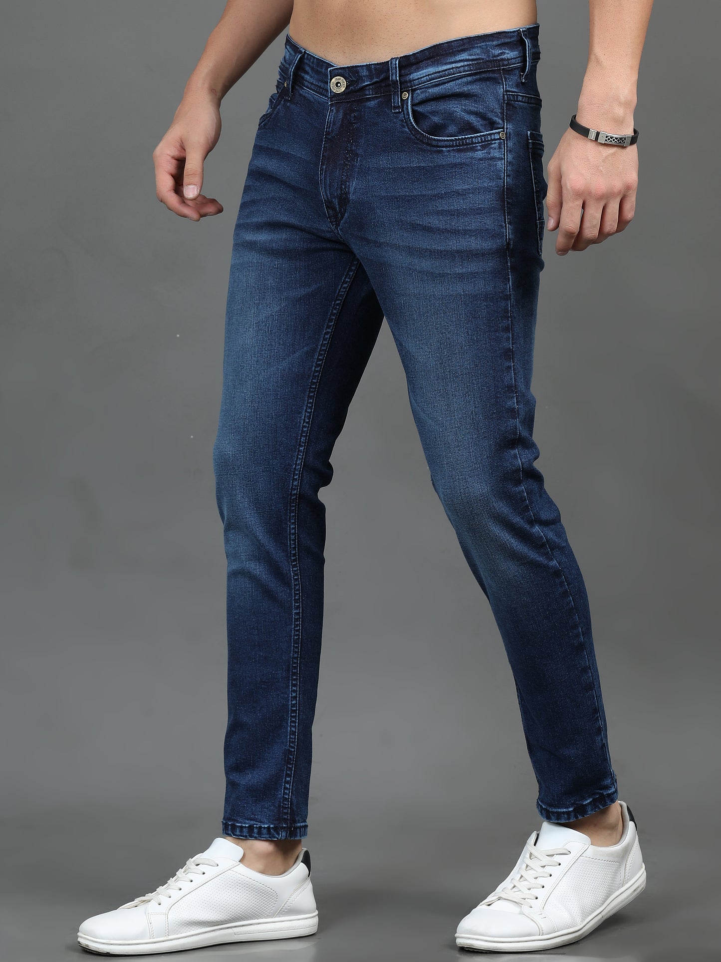 Sleek Mid Blue Jeans