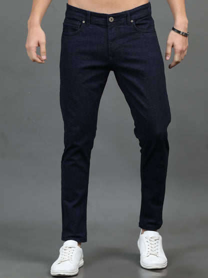 Sleek Raw Blue Jeans