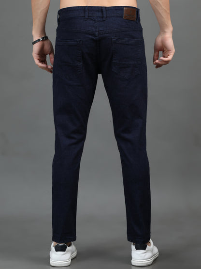 Sleek Raw Blue Jeans