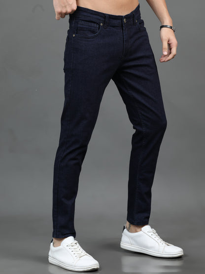 Sleek Raw Blue Jeans