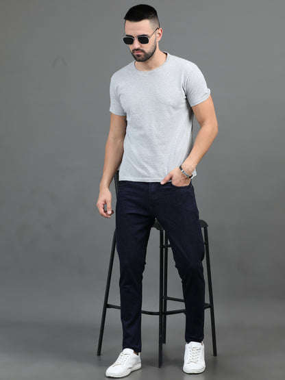 Sleek Raw Blue Jeans