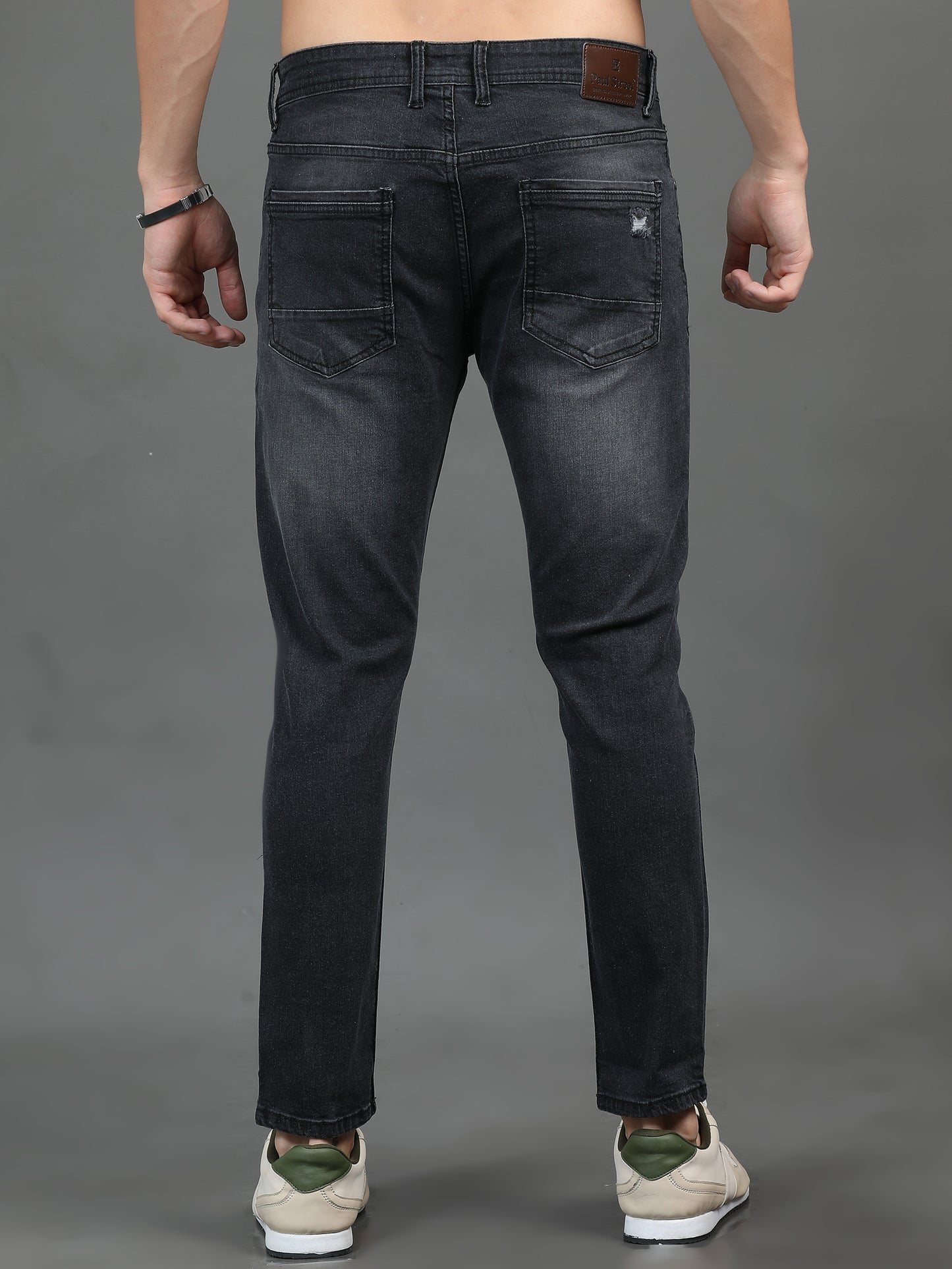 Frayed Charcoal Jeans