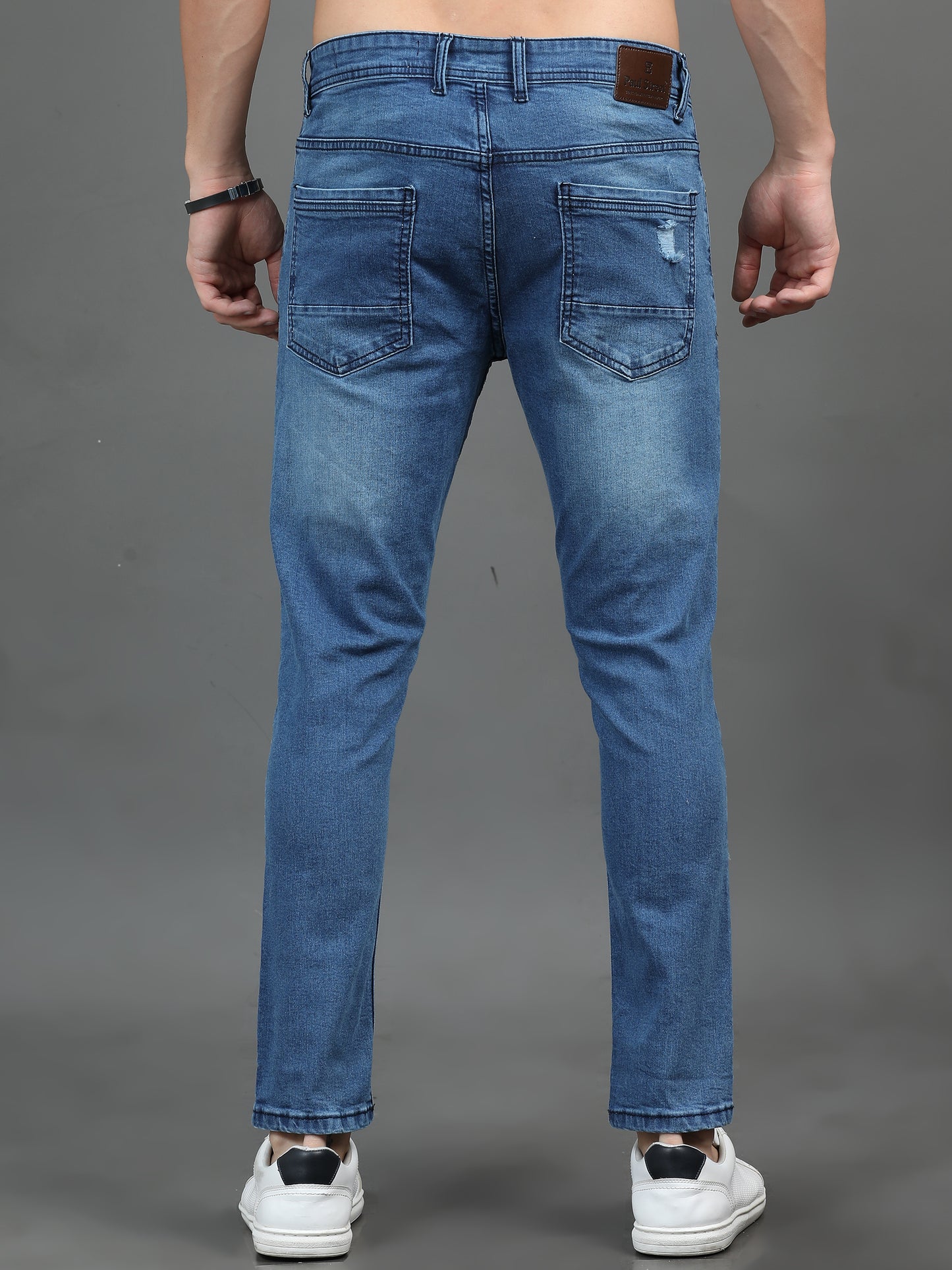 Frayed Light Blue Jeans