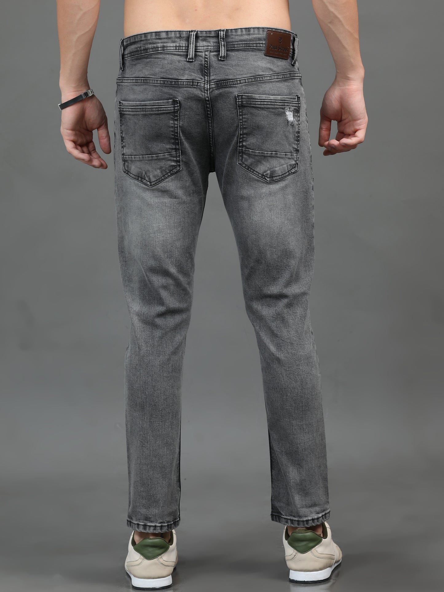 Frayed Light Grey Jeans