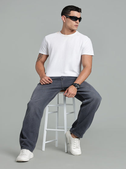 Brukk Dark Grey Baggy Jeans