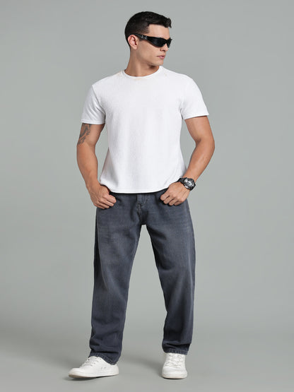 Brukk Dark Grey Baggy Jeans